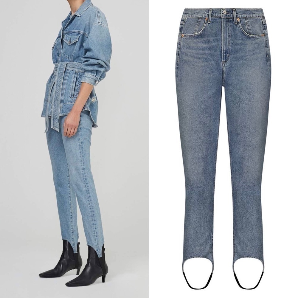 NWT CITIZENS OF HUMANITY Valerie High Rise Tapered Stirrup Jean Caraway Size 30